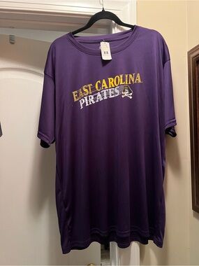 East Carolina Pirates Short Sleeve Purple Graphic Tee